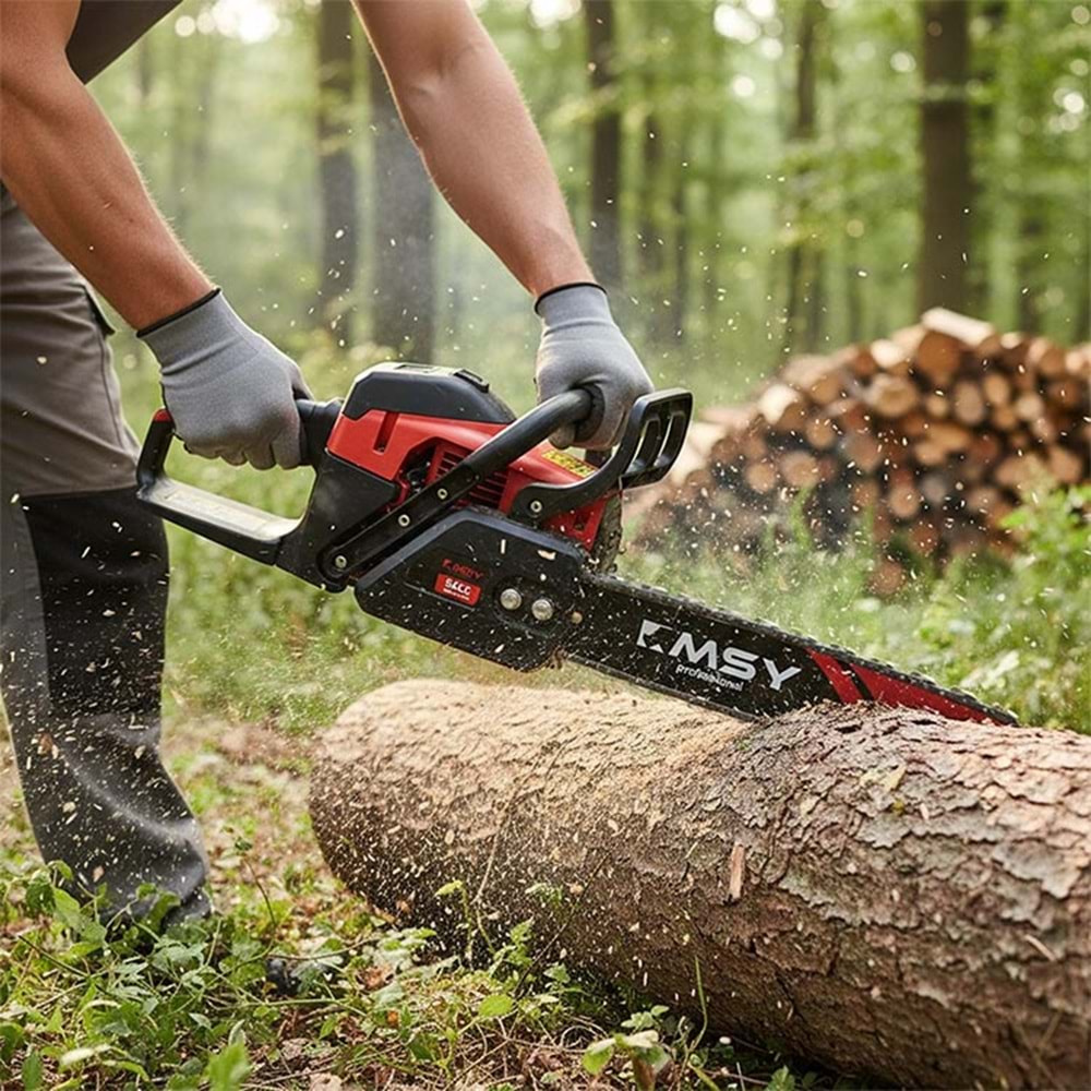 Benzinli Ağaç Motoru Premium 3.8 HP 55.7 cc 18 İnç Dal Kesme