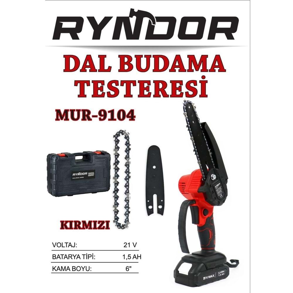 Budama Testeresi Akülü 21V 6 inç RYNDOR