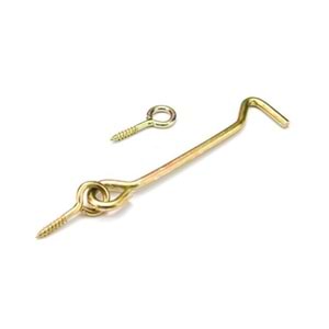 Maymuncuk Kanca Kilit 100 Mm (Paket 100 Adet) Kapı Pencere Halkalı Çengel