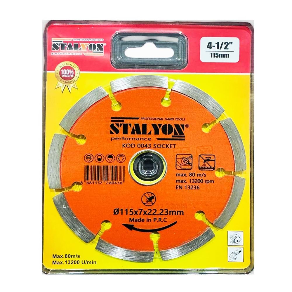 Mermer Kesici Fayans Kesici Stalyon Turbo Kesici 115 MM