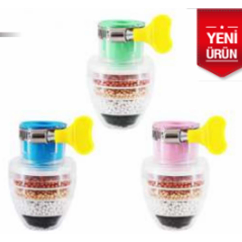 Plastik Musluk Süzgeci Premium 360 Derece Döndürme Dayanıklı Plastik Musluk Sıçrama Regülatörü Su Tasarruflu 1 Koli:300 Ad.