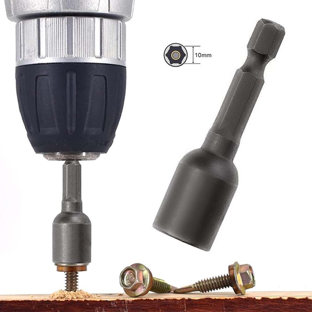 Somun Adaptörü 10*45 Star Manyetik Somun Sıkma Adaptörü