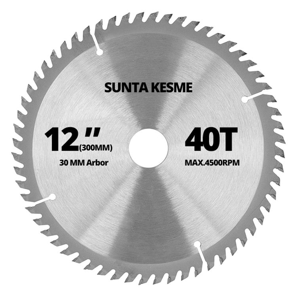 Sunta Kesme Elmaslı 300x40Tx30 MM Ahşap ve Ağaç Kesme Testeresi