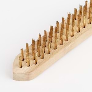 Tel Fırça No:5 Ağaç Saplı Paslanmaz Çelik