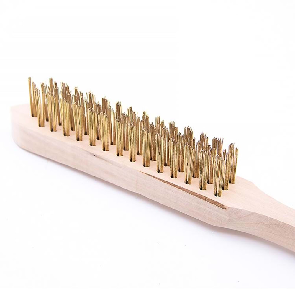 Tel Fırça No:5 Ağaç Saplı Paslanmaz Çelik