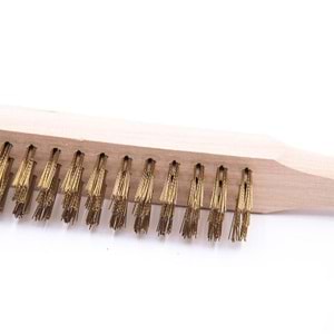 Tel Fırça No:5 Ağaç Saplı Paslanmaz Çelik