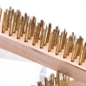 Tel Fırça No:5 Ağaç Saplı Paslanmaz Çelik