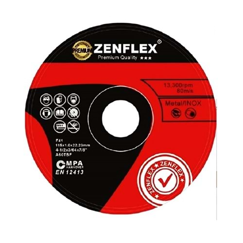İnox Kesici Taş 115*1 Zenflex
