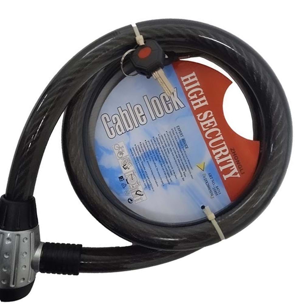 Motosiklet Kilidi ZHONGLI Motor Kilidi 150X22 Kaliteli Motosiklet Kilidi