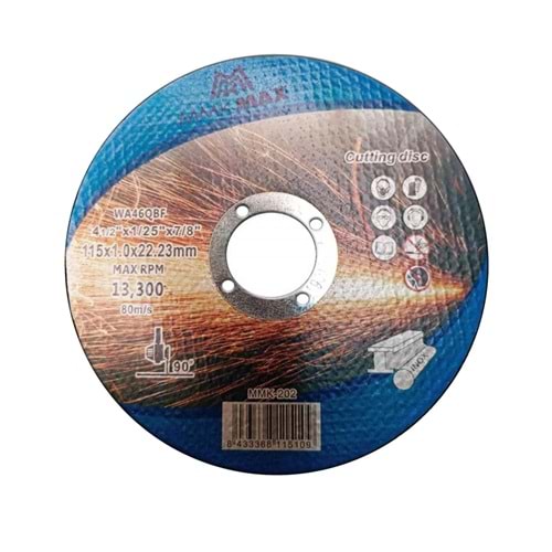 İnox Kesici Taş 115*1 Mm Mmkmax